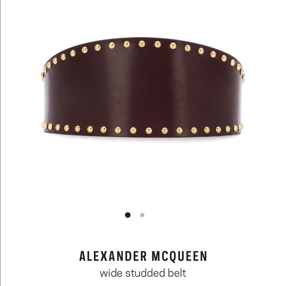 Alexander McQueen leather belt